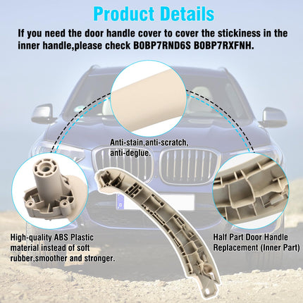 For BMW X3/X4 Left Door Handle Replacement G01/G02 2017-24 Driver or Rear | Jaronx