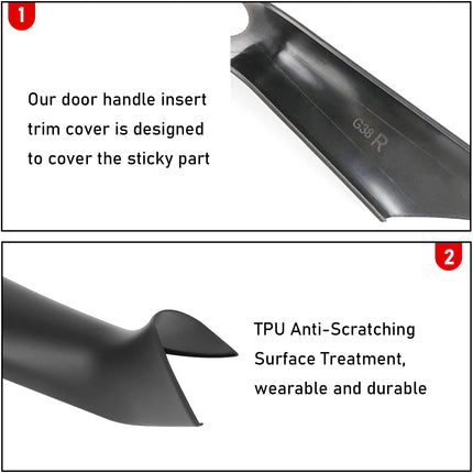 BMW 5 Series G30/G31 Door Handle Covers (2017-2022)4PCS,Black | Jaronx