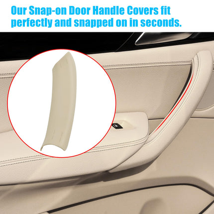 BMW X3 F25/X4 F26 Left Rear Door Handle Cover, Beige Interior Door Pull Handle for X3 2010 - 2016/X4 2014 - 2017 | Jaronx