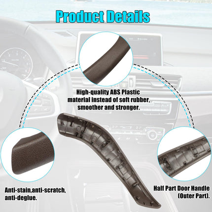 For BMW X1/X2 Left Door Handle Cover F48 2016-22 F39 2018-23 – Brown| Jaronx