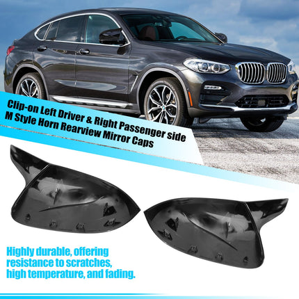 BMW M-Style Mirror Caps Gloss Black | X3 G01/X4 G02/X5 G05/X6 G06/X7 G07 2019-24 – Jaronx