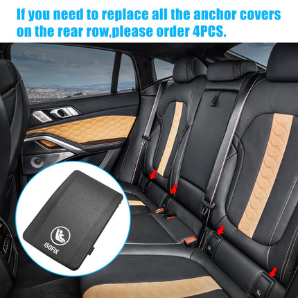 BMW X6 G06 Child Seat Anchor Cover 2020 - 2025, ISOFIX Rear Seat Latch Replacement for 52207939540 52207948756 | Jaronx