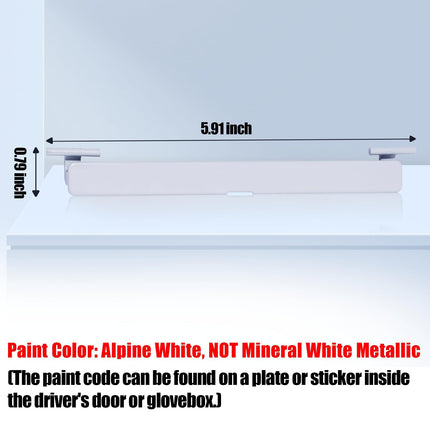 BMW F10/F11 Roof Rack Port Cover – Alpine White | Jaronx