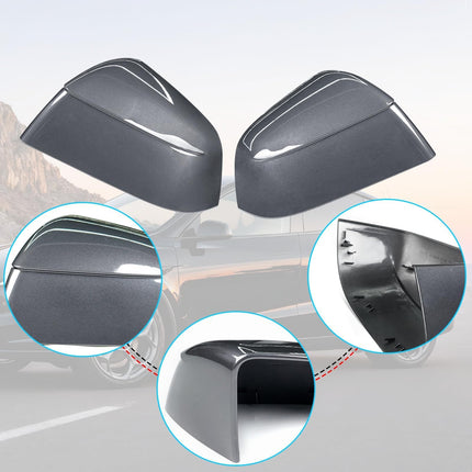 For Tesla Model Y Juniper Mirror Cover Replacement 2020-2026, Left Driver Right Passenger Side Clip-on Rear View Mirror Cover Cap for Tesla Model Y Juniper Accessories(Stealth Gray)| Jaronx