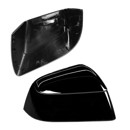 For Tesla Model Y Juniper Mirror Cover Replacement 2020-2026, Left Driver Right Passenger Side Clip-on Rear View Mirror Cover Cap for Tesla Model Y Juniper Accessories (Solid Black)| Jaronx
