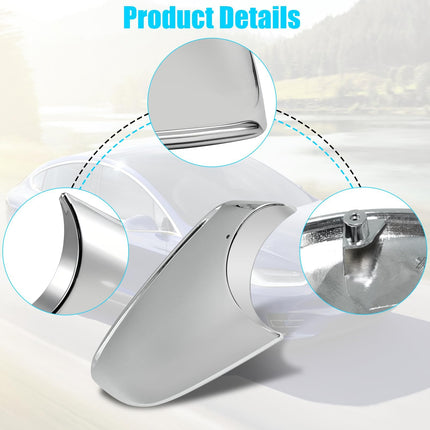 For Tesla Model X Side Mirror Bottom Cover 2016-2025, Left Driver Side Chrome Rearview Mirror Lower Base Covers Replacement for Tesla Model X Accessories 2177.3005 | Jaronx