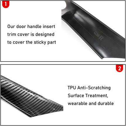 BMW 5 Series G30/G31 Carbon Fiber Pattern Door Handle Covers| Jaronx