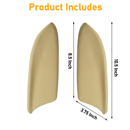 Honda Accord 2008-2012 Rear Door Armrest Covers,Beige Leather,2 Pcs,Sedan| Jaronx