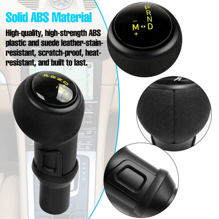 For Porsche Gear Shift Knob Compatible with Macan 2014-2020/911 GT3 2008-2017/ Boxster 2009-2015/ Cayman 2010-2015/ Panamera 2010-2016/718 2016-2021, Gear Shifter Knob Lever(Yellow)| Jaronx