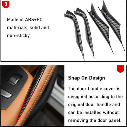 BMW 5 Series G30/G31 Carbon Fiber Pattern Door Handle Covers| Jaronx