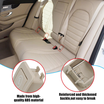 For Mercedes Benz Child Seat Anchor Cover C Class W205 C300 C350 C200 C180 C400 C450(2015-2020), ISOFIX Rear Seat Latch Anchor Cover for C Class W205 A2059200513 (Light Beige) | Jaronx