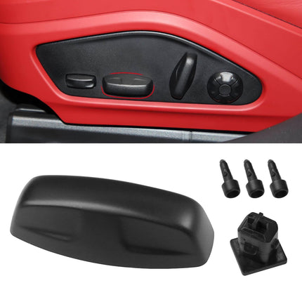 For Porsche Black Seat Adjustment Button Cover 2019-25 | Cayenne/Macan/Taycan | Jaronx
