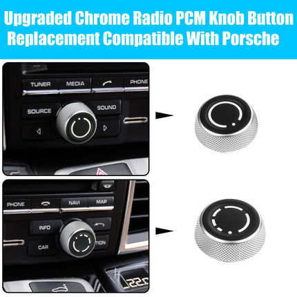 Chrome PCM 3.1 Porsche Knobs 2013-2016 | Jaronx