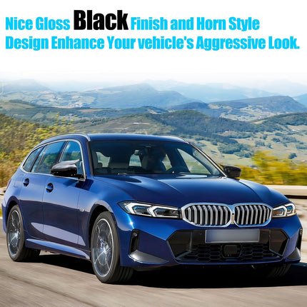For Glossy Black BMW Mirror Caps – G20/G22/G30/G11/G14 Clip-On Horn Cover 2Pcs| Jaronx