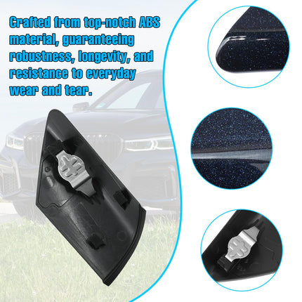 For BMW Door Handle Key Hole Cover (Carbon Black) 7 Series G11 G12 2016-2022, Driver Side Door Lock Cover Replacement for BMW 730 740 745 750 760 Handle Keyhole Cap 51217474681 | Jaronx