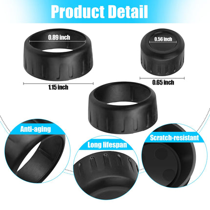 Matte-Black BMW AC Knob Rings & Volume Button Cover | Jaronx