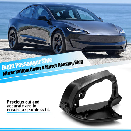 For Tesla Model 3 Right Mirror Bottom Cover & Frame 2017-25 | Jaronx