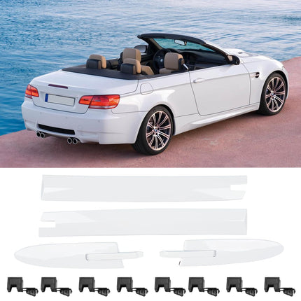 BMW E93/F33/F83 Roof Hinge Cover 4-Pc Alpine White | 54377184037-48 | Jaronx