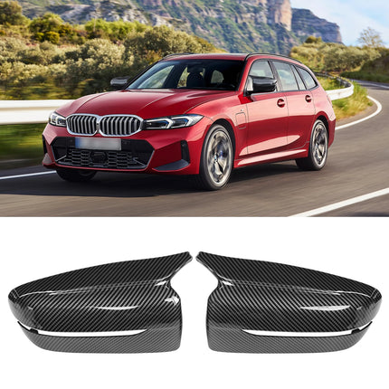 Carbon Fiber BMW Mirror Caps – G20/G22/G30/G11/G14 Clip-On Horn Covers 2Pcs| Jaronx