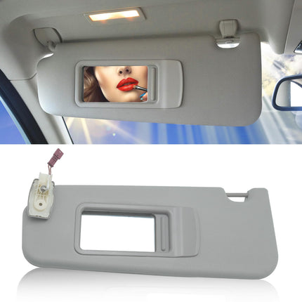 BMW 5 Series F10/F11 2010-2016 Left Sun Visor (with Mirror, Gray) | Jaronx