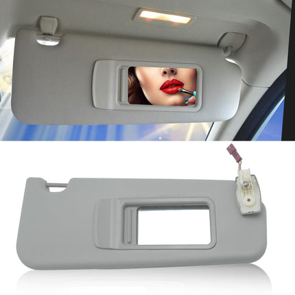 BMW 5 Series F10/F11 2010-2016 Right Sun Visor (with Mirror, Gray) | Jaronx