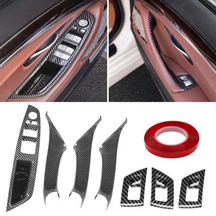 BMW 5 Series F10/F11 Door Handle Covers (2010-2016),7PCS Carbon Fiber Pattern|Jaronx