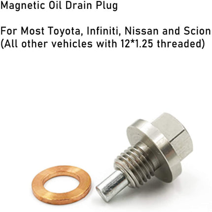 M12x1.25 Oil Drain Plug For Lexus/Toyota/Nissan...