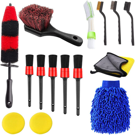 15PCS Cleaning Kit including Long-handle Wheel Brush | Jaronx