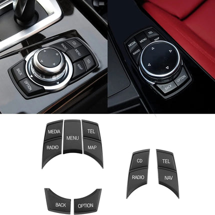 For BMW 1 2 3 4 5 7 X1 X3 X4 Series iDrive Auto Parts Button Covers | 7PCS | Jaronx