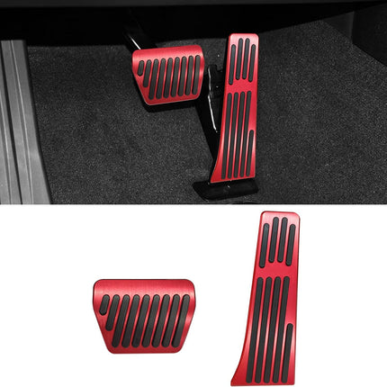 For BMW Gas Pedal and Brake Pedal Covers - A Model Red | Jaronx