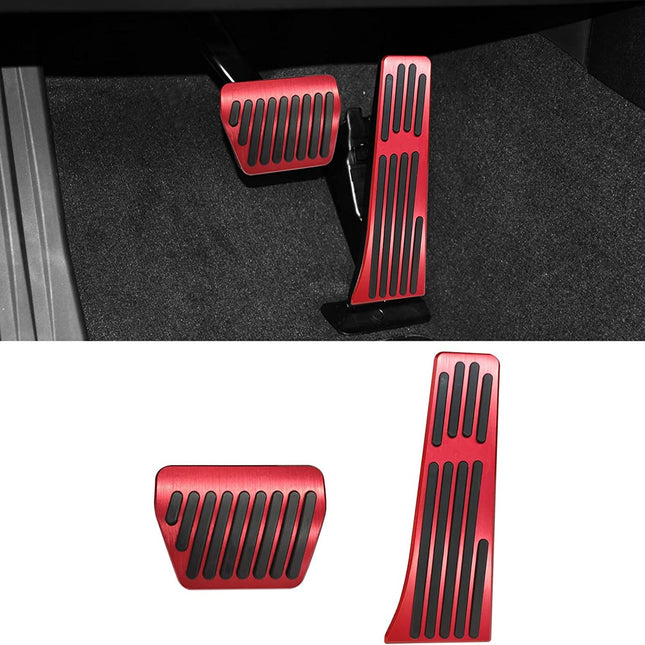 For BMW Gas Pedal and Brake Pedal Covers - A Model Red | Jaronx