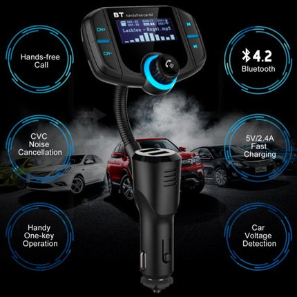 Bluetooth Transmitter With 1.7 Inch LCD Display And Big Buttons