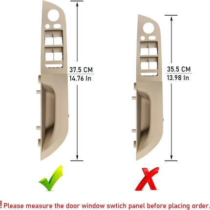 Modified For BMW 3 Series E90/E91 Window Switch Covers | Beige