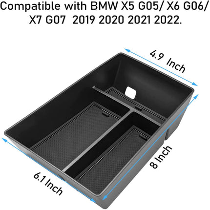 For BMW X5/X6/X7 Center Console Organizer