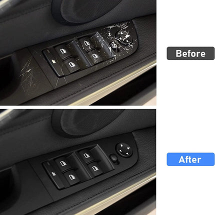 Upgraded For BMW 3 Series E90/E91 Window Switch Covers | Black