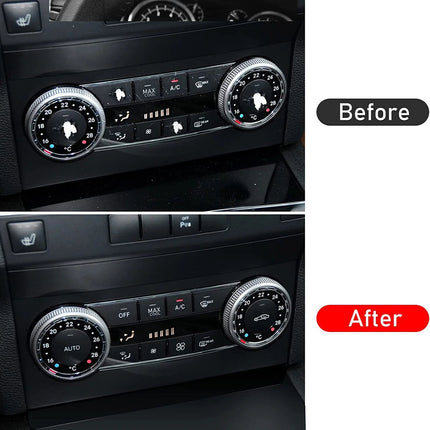 10PCS Upgraded for Mercedes Benz A/C Climate Control Button Covers