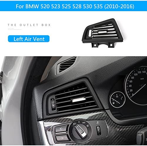 Left Side AC Air Vent Nozzle For BMW 5 Series F10/F11/M5 (2010-2019) – Matte Black With Chrome