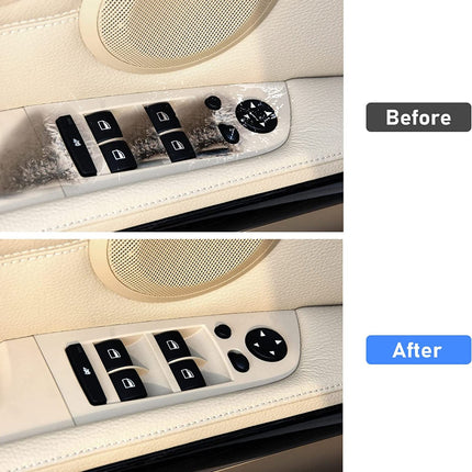 Modified For BMW 3 Series E90/E91 Window Switch Covers | Beige