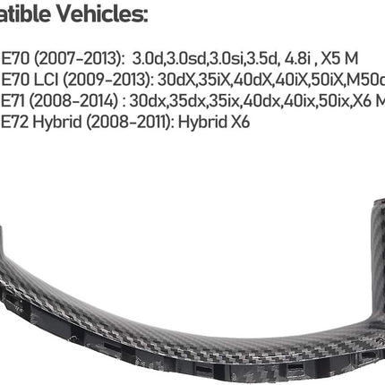 Upgraded For BMW X5 E70 & X6 E71 Car Door Handle | Carbon Fiber
