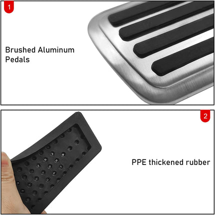 For Dodge RAM 1500 No-Drill Pedal Covers Aluminum Alloy | Jaronx