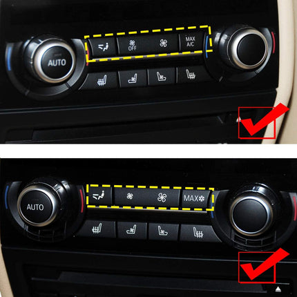 Upgraded for BMW 5'/6'/7/X5/X6 A/C Climate Control Button Covers-3PCS | Rear