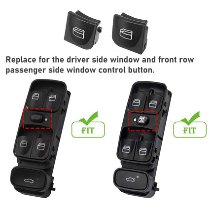 2PCS For Mercedes Benz Power Window Switch Button Covers - C-Class