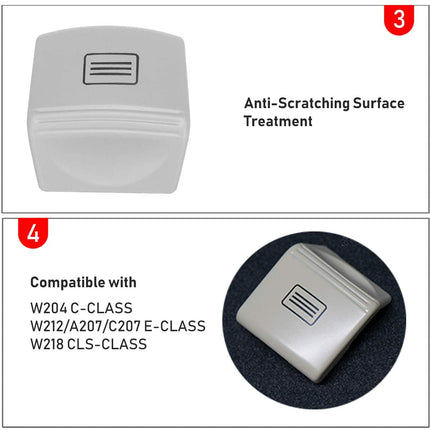 Modified For Mercedes Benz Sunroof Power Window Switch Button Covers