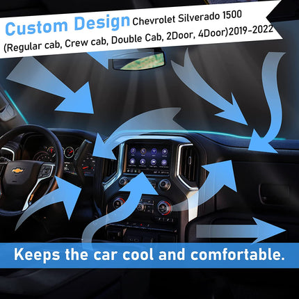 For Chevrolet Silverado 1500 Windshield Cover