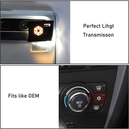 Modified For BMW 1'/3'/X1/X3/X4 Snowflake Button Covers