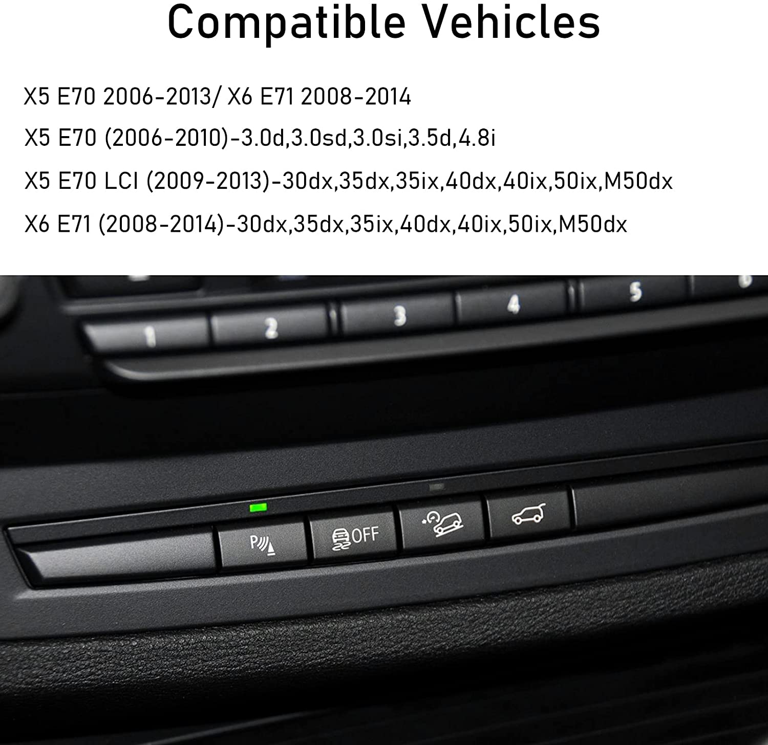 For BMW X5/X6 Parking Sensor Button | Jaronx
