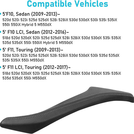 Upgraded For BMW 5 Series Car Door Handle Outer Cover-F10/F11 | Black