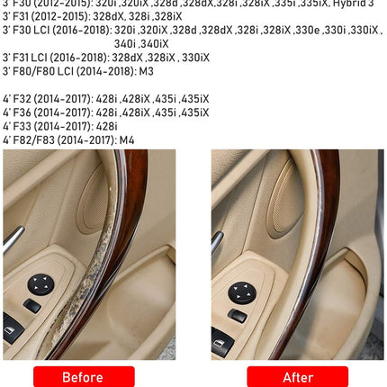 2PCS-Upgraded For BMW 3/4 Series Car Door Handle-F30/F31/F32/F36... | Beige