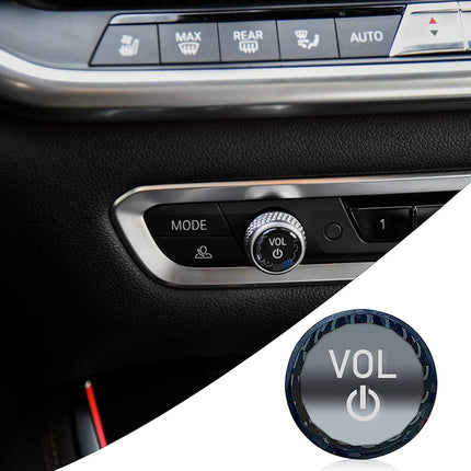 Compatible with BMW Crystal Volume Knob Button Covers