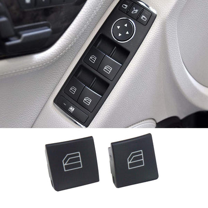 Mercedes Benz 2PCS Driver Window Switch Button Covers 